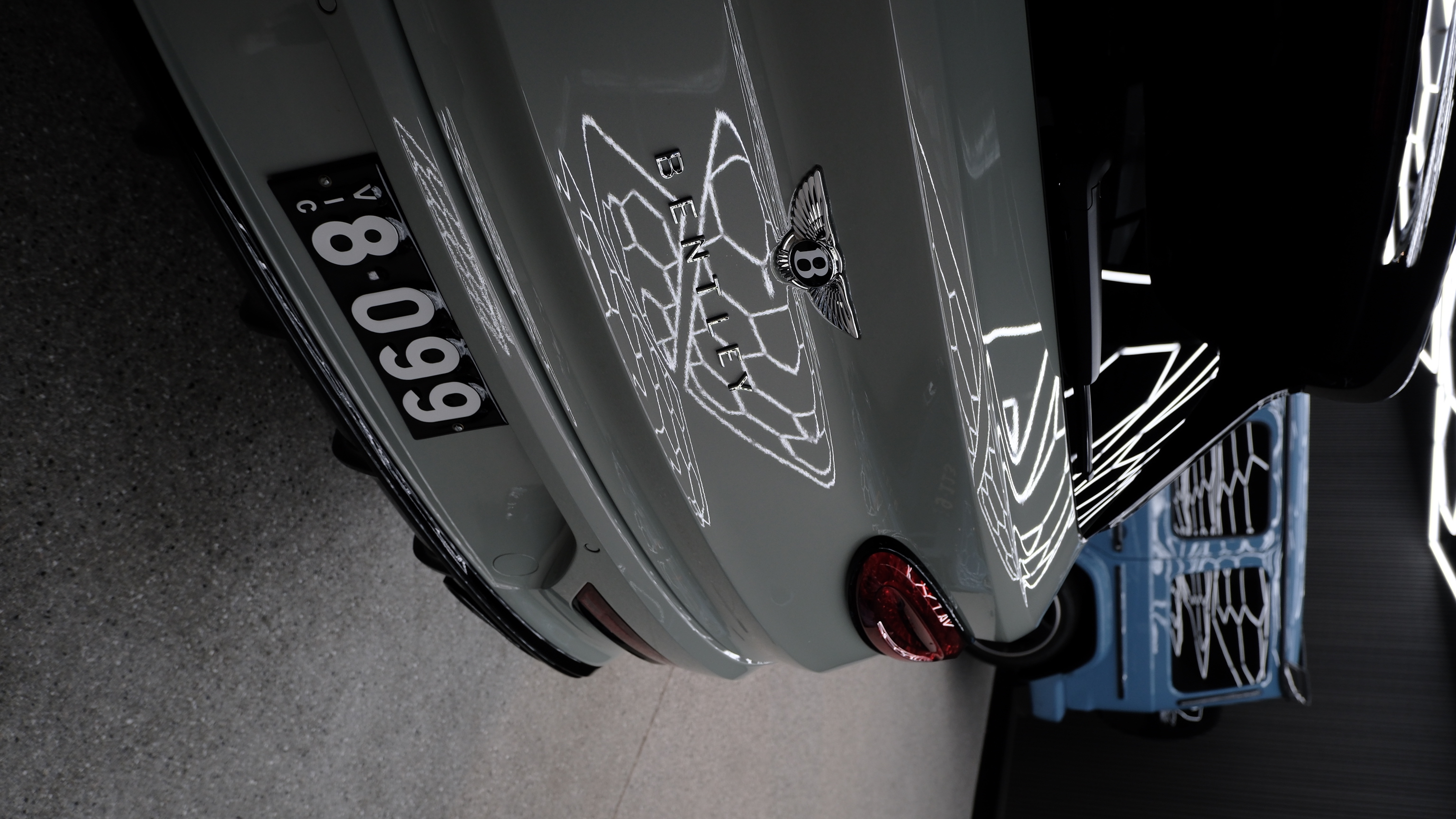 Bentley Bentayga Edition 12 rear exterior with polished paint reflections