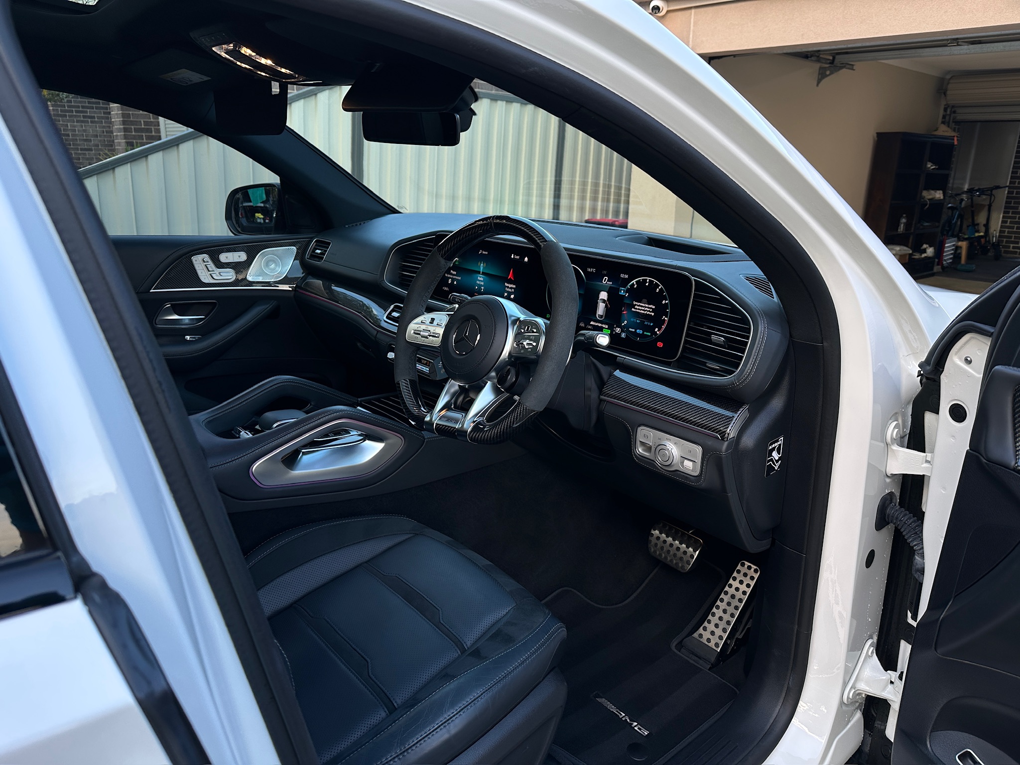 AMG GLE63S cockpit with ambient lighting