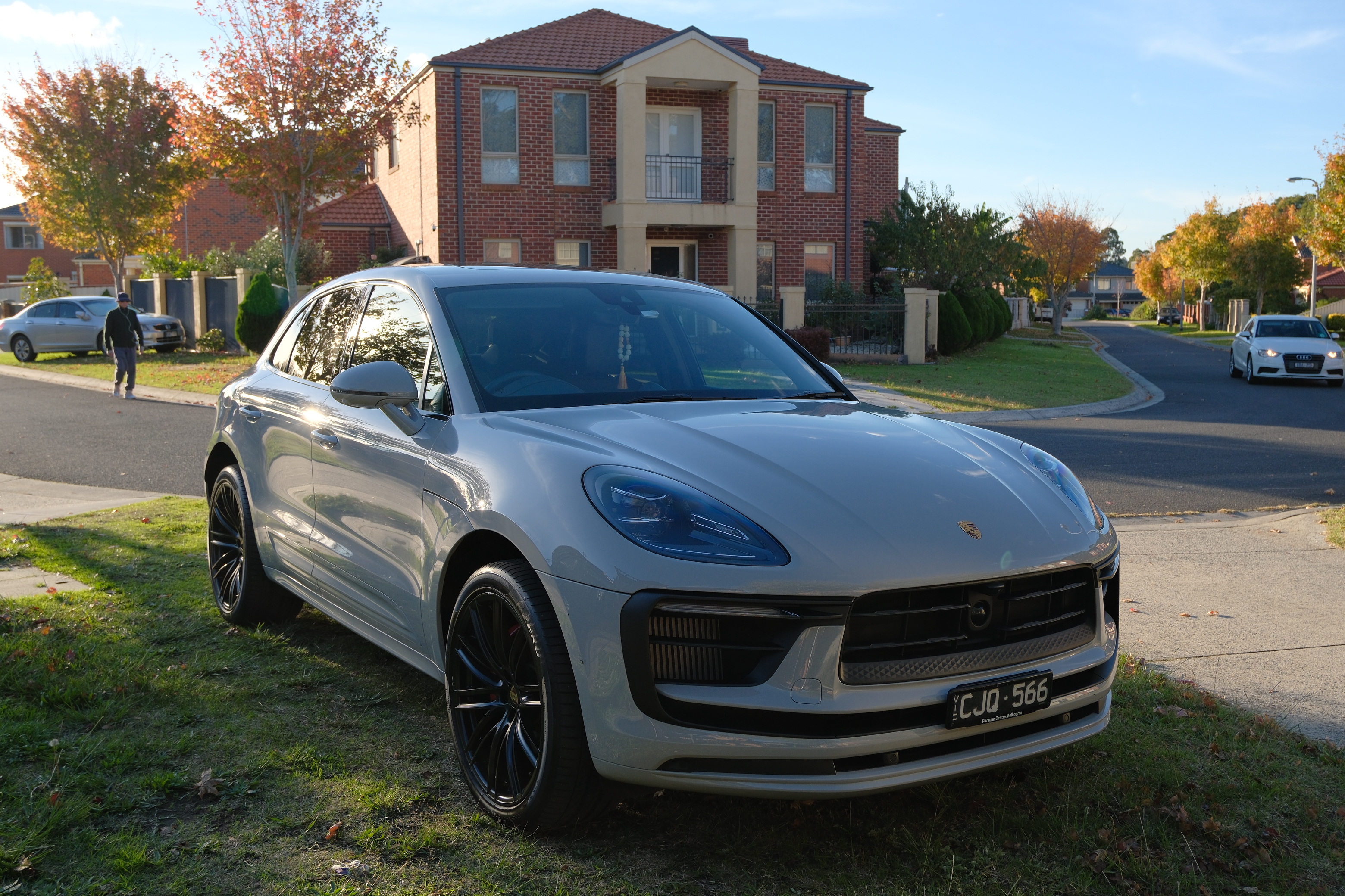 Porsche Macan S front exterior after detailing
